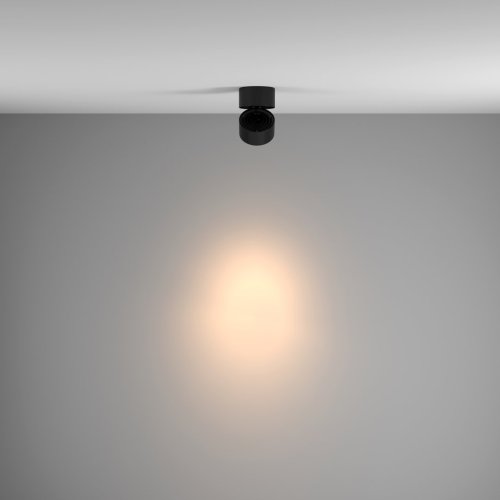 Светильник накладной LED Yin C084CL-15W3K-B Maytoni чёрный 1 лампа, основание чёрное в стиле модерн круглый фото 5