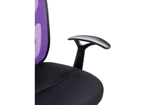 Компьютерное кресло Lody 1 фиолетовое / черное 11481 Woodville, чёрный фиолетовый/ткань, ножки/металл/хром, размеры - *1230***600*680 фото 9