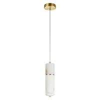 Светильник подвесной LED Mondrian 10408P LOFT IT белый на 1 лампу, основание бронзовое в стиле современный 