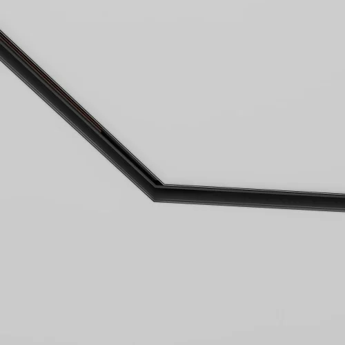 Угол-соединитель 135° Magnetic track system TRA034CLO-42B Maytoni чёрный в стиле хай-тек современный для светильников серии Magnetic track system Exility встраиваемый exility тонкая магнитная магнитный фото 2