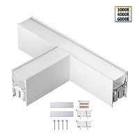 Светильник соединитель «Т» с переключателем цветовой темперетуры Fatto 359610 Novotech белый на 1 лампу, основание белое в стиле хай-тек современный  Светильник соединитель «Т» с переключателем цветовой темперетуры Fatto 359610 Novotech белый на 1 лампу, основание белое в стиле хай-тек современный