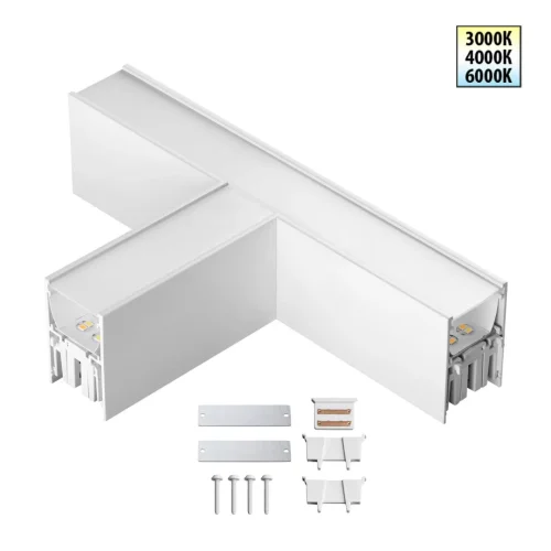 Светильник соединитель «Т» с переключателем цветовой темперетуры Fatto 359610 Novotech белый на 1 лампу, основание белое в стиле хай-тек современный 