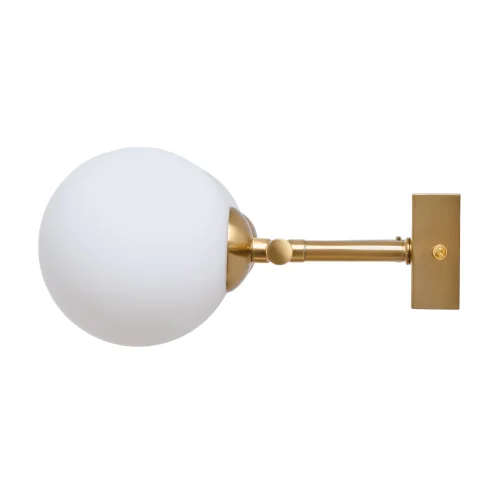 Бра Valency MR2032-2W MyFar белый на 2 лампы, основание золотое в стиле современный шар фото 4