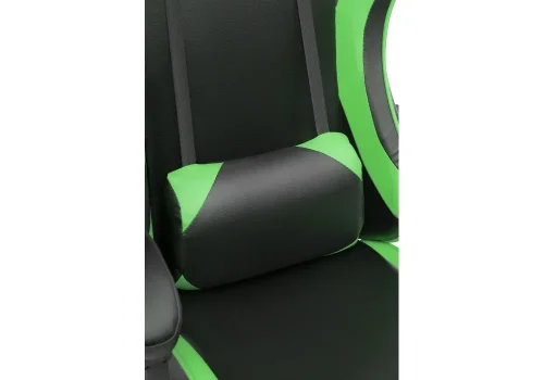 Кресло игровое Rodas black / green 15244 Woodville, зелёный/искусственная кожа, ножки/пластик/чёрный, размеры - *1310***670*600 фото 9