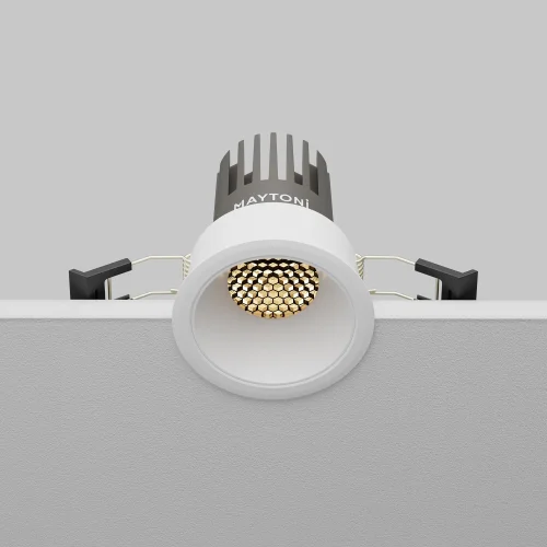 Светильник точечный LED Dip DL123-10W-3K-W Maytoni белый на 1 лампу, основание белое в стиле современный круглый фото 8