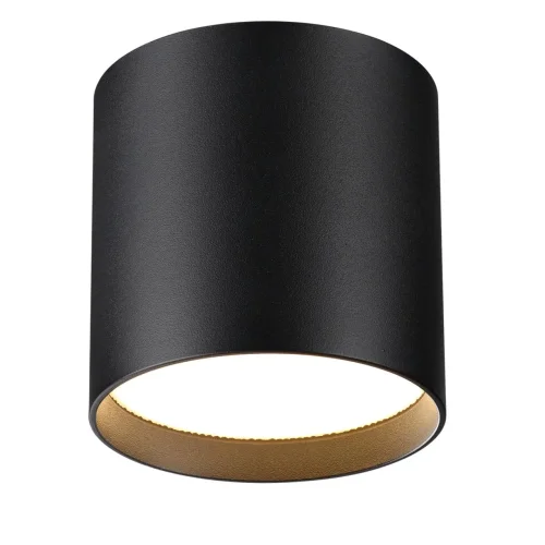 Светильник накладной LED Oben 7129/8CL Odeon Light чёрный на 1 лампу, основание чёрное в стиле современный хай-тек круглый фото 4
