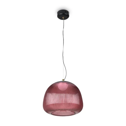 Светильник подвесной LED Enchantment FR5384PL-L11R Freya красный на 1 лампу, основание чёрное в стиле современный фото 3