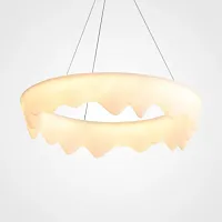 Люстра подвесная ODDLY C D46 220267-23 ImperiumLoft белая на 1 лампу, основание белое в стиле современный скандинавский минимализм 