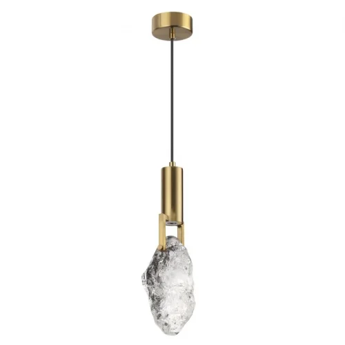 Светильник подвесной LED Lia 4372/5L Odeon Light прозрачный на 1 лампу, основание античное бронза в стиле классический 