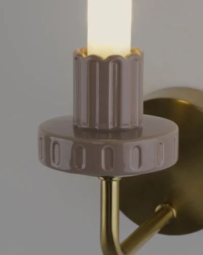 Бра LED Atelieri V11693-WL Moderli прозрачный на 1 лампу, основание бронзовое в стиле современный американский кантри фото 6