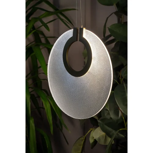 Светильник подвесной LED Bilancia 5194/01 SP-12 Divinare прозрачный на 1 лампу, основание золотое в стиле арт-деко современный фото 2