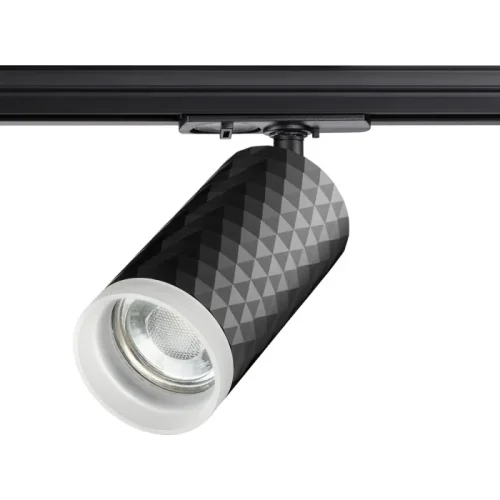 Светильник трековый для однофазного двухжильного (универсального) шинопровода Brill 370849 Novotech чёрный для шинопроводов серии Brill