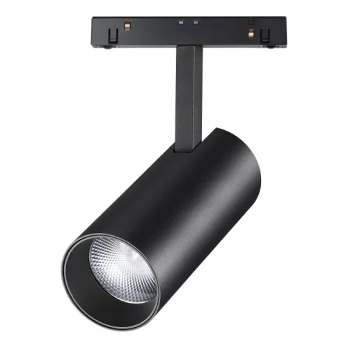 Трековый светильник для низковольтного шинопровода LED Flum 358424 Novotech чёрный для шинопроводов серии Flum чёрный