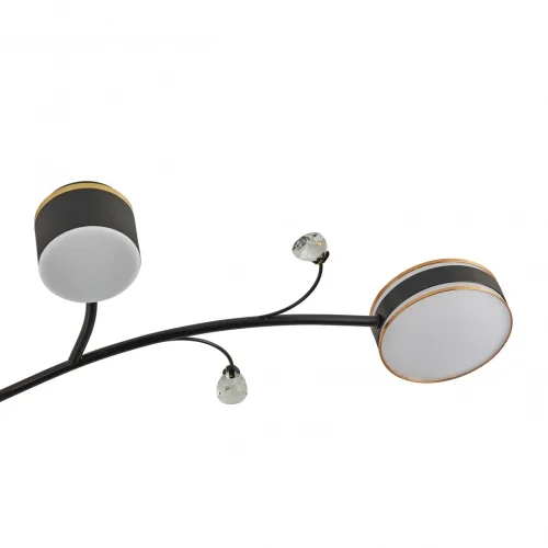 Люстра на штанге LED Ferrara-71040 276240/6+1 BK/GD Arte Milano белая на 1 лампу, основание чёрное в стиле современный фото 14 Люстра на штанге LED Ferrara-71040 276240/6+1 BK/GD Arte Milano белая на 1 лампу, основание чёрное в стиле современный фото 14