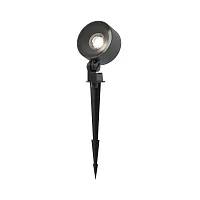 Ландшафтный светильник LED Core O495FL-L18B3K Maytoni уличный IP65 чёрный на 1 лампу, плафон чёрный в стиле современный хай-тек LED