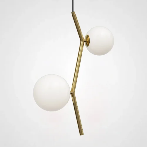 Светильник подвесной MATHIA 2 191668-23 ImperiumLoft латунь на 2 лампы, основание латунь в стиле современный скандинавский Светильник подвесной MATHIA 2 191668-23 ImperiumLoft латунь на 2 лампы, основание латунь в стиле современный скандинавский