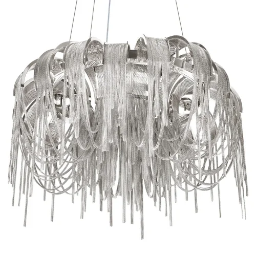 Люстра подвесная Volver 10404/650 SN LOFT IT никель на 5 ламп, основание никель в стиле арт-деко цепочки фото 7