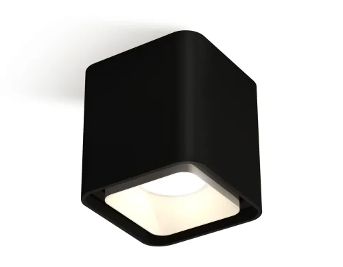 Светильник накладной XS7841001 Ambrella light чёрный 1 лампа, основание чёрное в стиле хай-тек современный квадратный фото 2