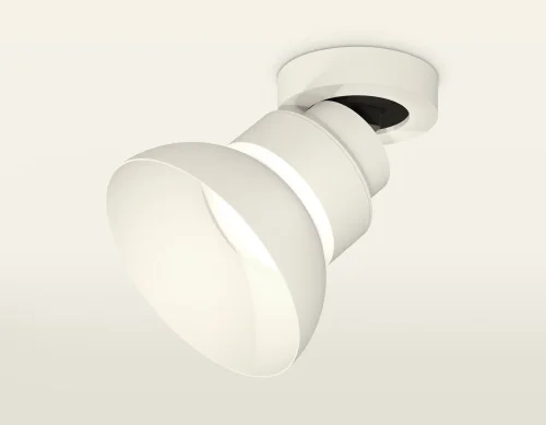 Светильник накладной XM8101100 Ambrella light белый 1 лампа, основание белое в стиле современный хай-тек круглый фото 3