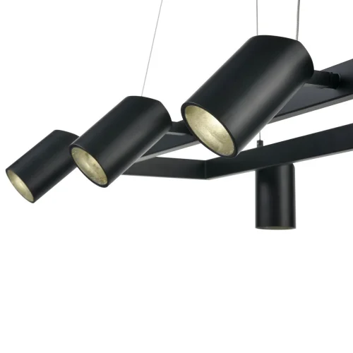 Светильник подвесной LED Zoom 441 VL10122P08 Vele Luce чёрный на 8 ламп, основание чёрное в стиле хай-тек фото 2