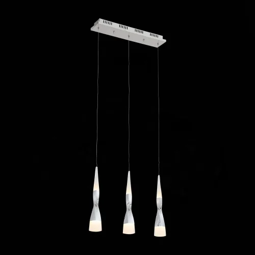 Светильник подвесной LED Bochie SL405.103.03 ST-Luce хром на 3 лампы, основание хром в стиле современный 