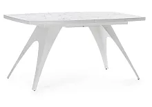 Деревянный стол Лардж 160(200)х90х76 monte belo / белый 551076 Woodville столешница белая из лдсп пластик