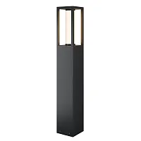 Парковый светильник LED Expo O480FL-L12B3K1 Maytoni уличный IP чёрный на 1 лампу, плафон белый в стиле современный хай-тек LED