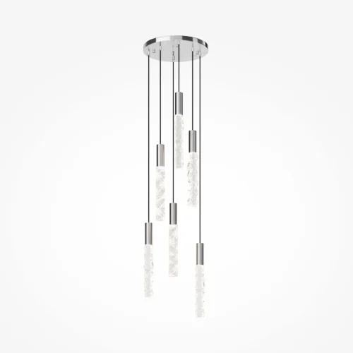 Светильник подвесной LED Selemo MOD328PL-L18CH3K Maytoni прозрачный на 1 лампу, основание хром в стиле современный фото 5