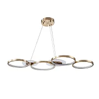 Светильник подвесной LED с пультом Stardust A2452SP-100PB Arte Lamp латунь на 1 лампу, основание латунь в стиле минимализм хай-тек современный кольца