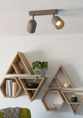 Спот с 2 лампами Tilston 44162 Eglo бежевый E14 в стиле современный лофт фото 2