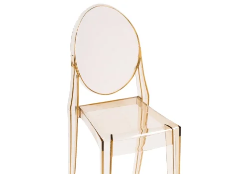 Пластиковый стул Victoria clear brown 15440 Woodville, /, ножки/пластик/бежевый, размеры - ****380* фото 5