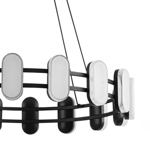 Люстра подвесная LED Ovela 8342/35L Lumion белая на 1 лампу, основание чёрное в стиле современный хай-тек минимализм кольца фото 6 Люстра подвесная LED Ovela 8342/35L Lumion белая на 1 лампу, основание чёрное в стиле современный хай-тек минимализм кольца фото 6