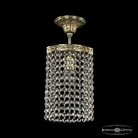 Светильник потолочный 19203/15IV G R Bohemia Ivele Crystal прозрачный 1 лампа, основание золотое в стиле классический r
