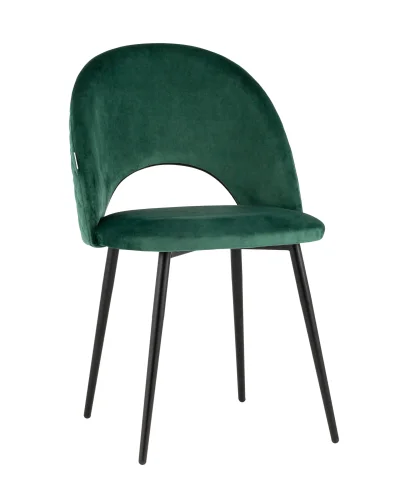 Стул Меган NEW велюр с ромбами зелёный УТ000035474 Stool Group, зелёный/велюр, ножки/металл/чёрный, размеры - ****490*520