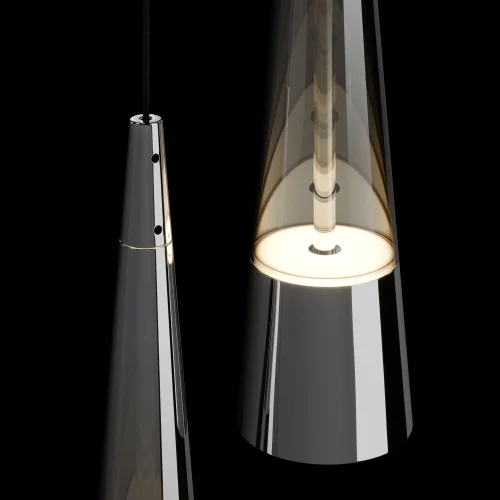 Бра LED Sintesi P090WL-L24CH3K Maytoni прозрачный на 1 лампа, основание хром в стиле современный  фото 2