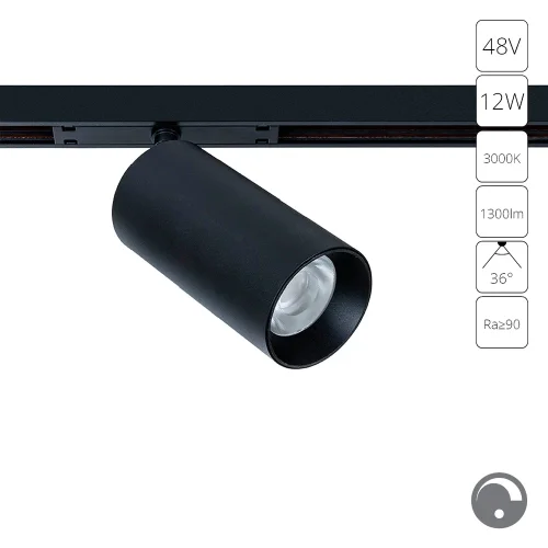Трековый светильник магнитный LED Optima A7491PL-1BK Arte Lamp чёрный для шинопроводов серии Optima чёрный Трековый светильник магнитный LED Optima A7491PL-1BK Arte Lamp чёрный для шинопроводов серии Optima чёрный