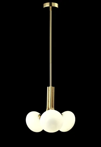 Светильник подвесной ALICIA SP3 GOLD/WHITE Crystal Lux белый 3 лампы, основание золотое в стиле современный  фото 5