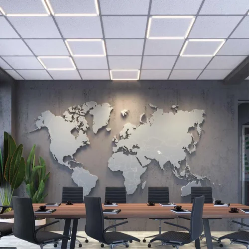 Светодиодный светильник встраиваемый в Армстронг LED Nelio 358455 Novotech размеры *595*595 мм, нейтральный белый 4000К, 4800 лм, мощность 48 вт, на 16 кв.м фото 3