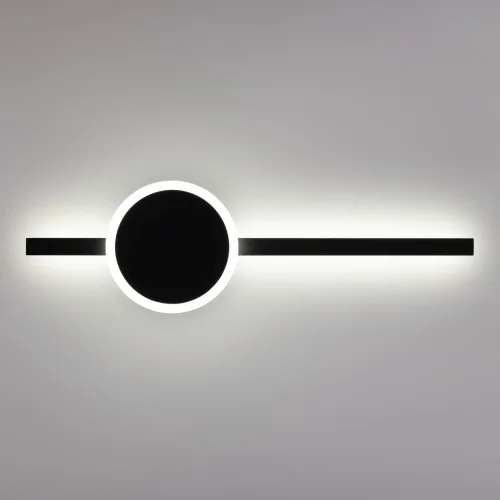 Бра с выключателем LED Стиг CL203301 Citilux чёрный на 1 лампа, основание чёрное в стиле современный хай-тек отражённый свет фото 7