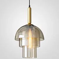 Светильник подвесной JOLLY H48 204479-26 ImperiumLoft коричневый 1 лампа, основание латунь в стиле лофт 