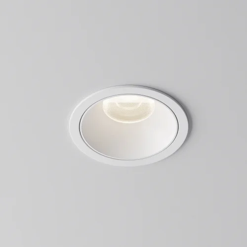 Светильник точечный LED Alfa LED DL043-01-15W4K-RD-W-1 Maytoni белый на 1 лампу, основание белое в стиле современный хай-тек круглый фото 7