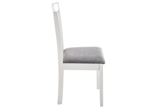 Деревянный стул Bert серый 11423 Woodville, серый/ткань, ножки/дерево/белый, размеры - ****420*460 фото 3