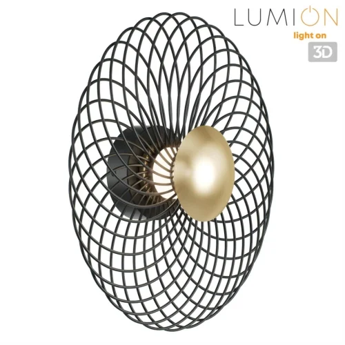 Бра LED Camomile 8379/8WL Lumion чёрный на 1 лампу, основание чёрное в стиле лофт фото 3