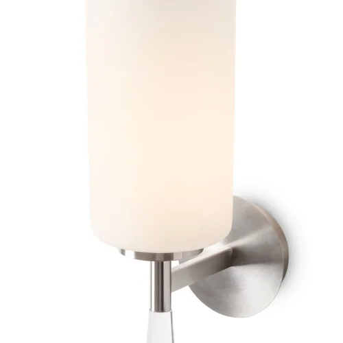 Бра Chic FR2031WL-01N Freya белый на 1 лампу, основание никель в стиле американский классический фото 5 Бра Chic FR2031WL-01N Freya белый на 1 лампу, основание никель в стиле американский классический фото 5