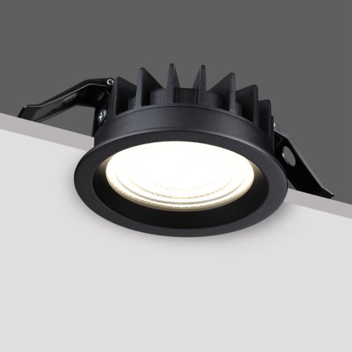 Светильник точечный LED Fluo 359845 Novotech чёрный на 1 лампу, основание чёрное в стиле хай-тек круглый фото 7