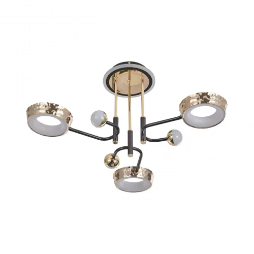 Люстра потолочная LED Ferrara-73210 273210/6 BK/GD Arte Milano белая на 1 лампу, основание золотое в стиле современный хай-тек фото 10