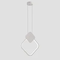 Светильник подвесной LED Store V5024-3PL Moderli белый 1 лампа, основание белое в стиле хай-тек квадраты