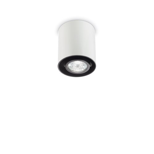 Светильник накладной MOOD PL1 D09 ROUND BIANCO Ideal Lux белый 1 лампа, основание белое в стиле современный круглый