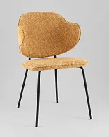 Стул Bellamy, букле охра УТ000040258 Stool Group, жёлтый/букле, ножки/металл/чёрный, размеры - *820****