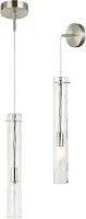 Светильник подвесной Perfecto Light 2193/11/01PW Stilfort прозрачный на 1 лампу, основание никель в стиле современный 